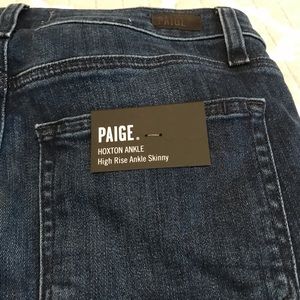 Paige high rise ankle skinny jeans